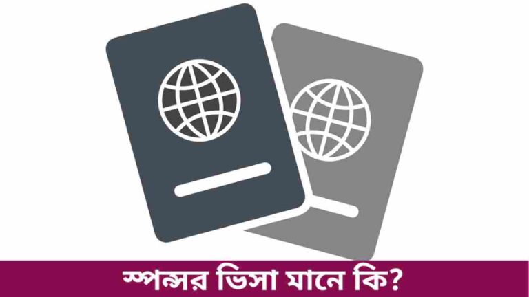 স্পন্সর ভিসা মানে কি